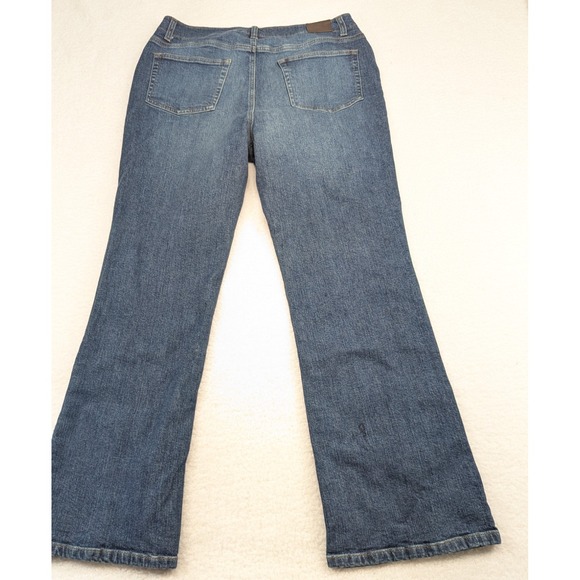Lands End Women's Jeans Original Fit Classic‎ Waist Boot Leg 16 - Picture 2 of 11